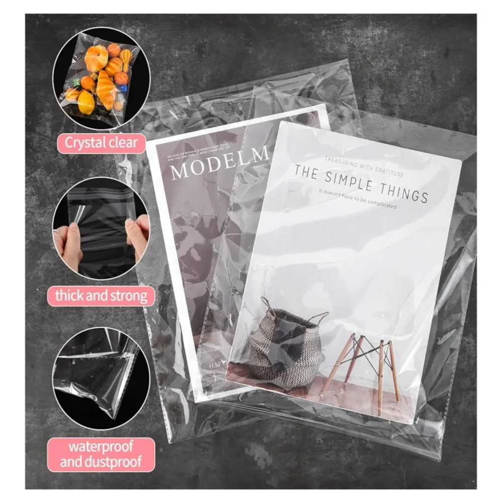 Bundle of 30 Clear Self-Sealing Bags – 3 Sizes – 9x12, 12x16, 14x18 10 Of Each - Picture 9 of 9